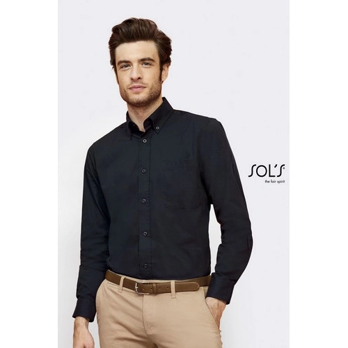 CAMISA ALGODÓN TWILL HOMBRE MANGA LARGA SOL'S BEL-AIR REF S16090