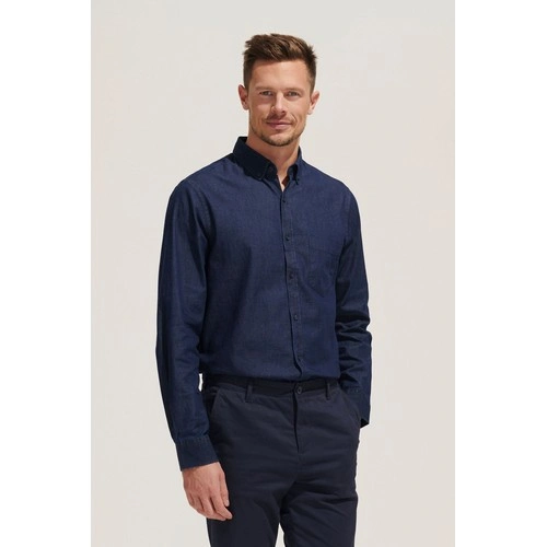 CAMISA DE DENIM DE HOMBRE SOL'S BARRY MEN REF S02100