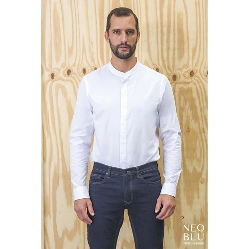 CAMISA DE HOMBRE CON CUELLO MANDARÍN NEOBLU BART MEN REF S03792