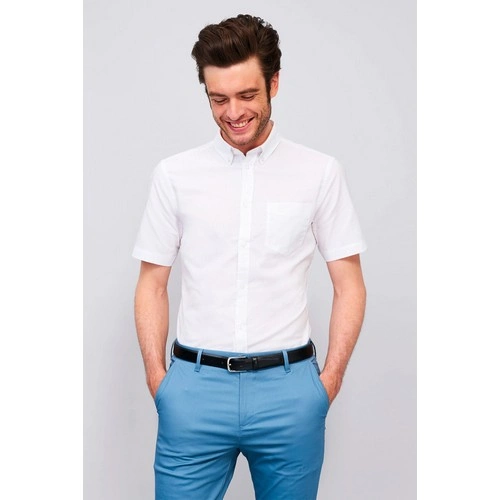 CAMISA DE OXFORD DE HOMBRE DE MANGA CORTA SOL'S BRISBANE FIT REF S02921