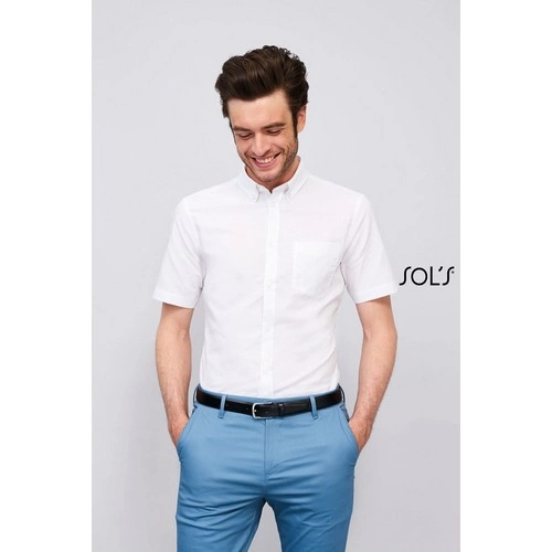 CAMISA DE OXFORD DE HOMBRE DE MANGA CORTA SOL'S BRISBANE FIT REF S02921