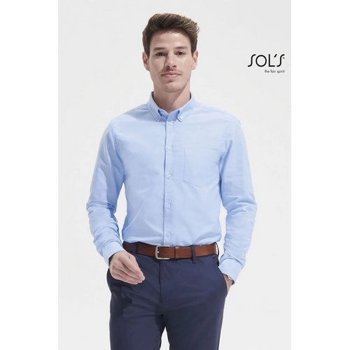CAMISA DE OXFORD DE HOMBRE DE MANGA LARGA SOL'S BOSTON FIT REF S02920