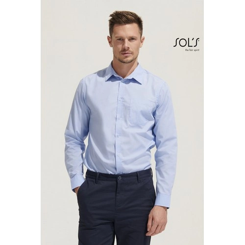 CAMISA DE POPELINA DE HOMBRE DE MANGA LARGA SOL'S BALTIMORE FIT REF S02922