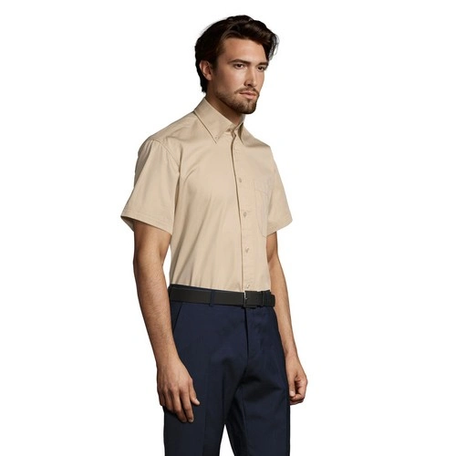 CAMISA HOMBRE ALGODÓN TWILL MANGA CORTA SOL'S BROOKLYN REF S16080