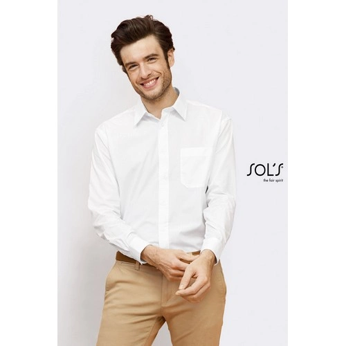 CAMISA HOMBRE POPELÍN MANGA LARGA SOL'S BALTIMORE REF S16040