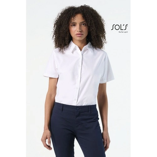 CAMISA OXFORD MUJER MANGA CORTA SOL'S ELITE REF S16030