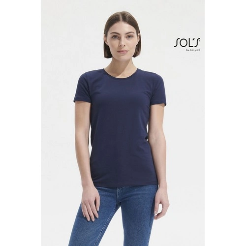 CAMISETA MANGA CORTA DE MUJER DE CUELLO REDONDO SOL'S MILLENIUM WOMEN REF S02946