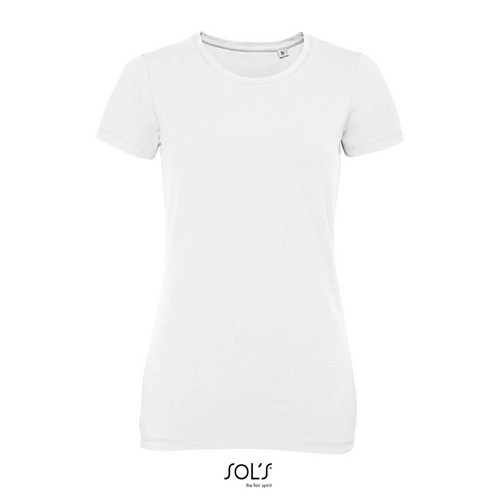 CAMISETA MANGA CORTA DE MUJER DE CUELLO REDONDO SOL'S MILLENIUM WOMEN REF S02946