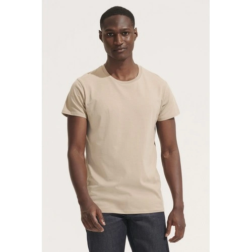 CAMISETA MANGA CORTA HOMBRE AJUSTADA DE PUNTO LISO Y CUELLO REDONDO SOL'S CRUSADER MEN REF S03582