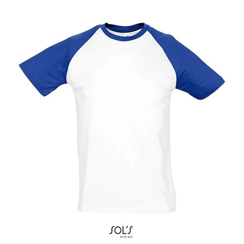 CAMISETA HOMBRE BICOLOR MANGA RAGLÁN SOL'S FUNKY REF S11190