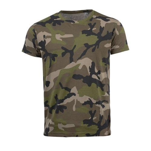 CAMISETA MANGA CORTA HOMBRE CUELLO REDONDO SOL'S CAMO MEN REF S01188
