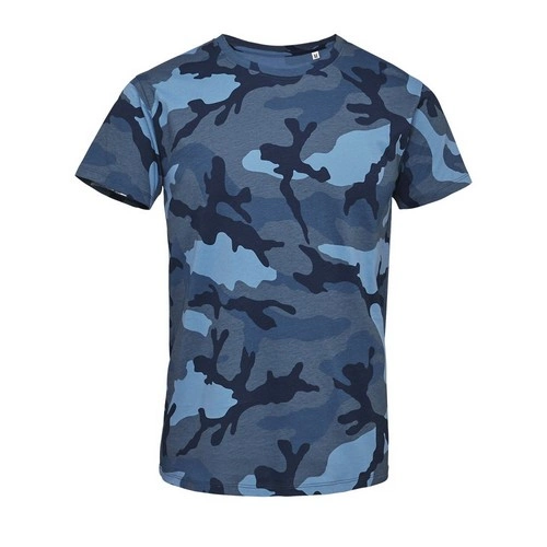 CAMISETA MANGA CORTA HOMBRE CUELLO REDONDO SOL'S CAMO MEN REF S01188