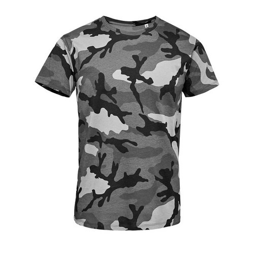 CAMISETA MANGA CORTA HOMBRE CUELLO REDONDO SOL'S CAMO MEN REF S01188
