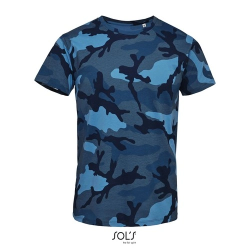CAMISETA MANGA CORTA HOMBRE CUELLO REDONDO SOL'S CAMO MEN REF S01188
