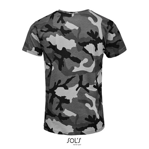 CAMISETA MANGA CORTA HOMBRE CUELLO REDONDO SOL'S CAMO MEN REF S01188