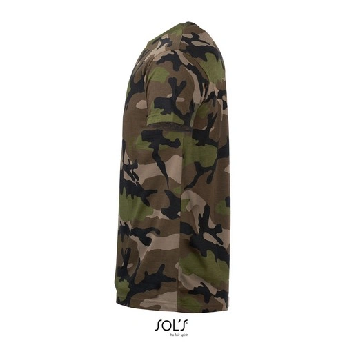 CAMISETA MANGA CORTA HOMBRE CUELLO REDONDO SOL'S CAMO MEN REF S01188