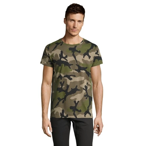 CAMISETA MANGA CORTA HOMBRE CUELLO REDONDO SOL'S CAMO MEN REF S01188