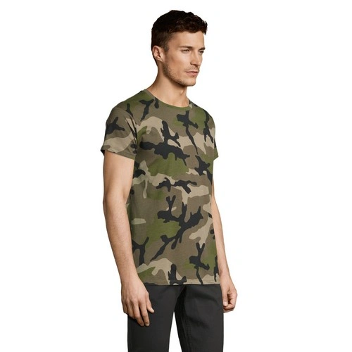 CAMISETA MANGA CORTA HOMBRE CUELLO REDONDO SOL'S CAMO MEN REF S01188