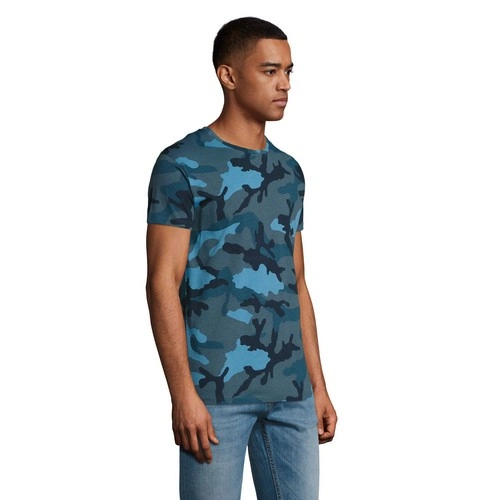 CAMISETA MANGA CORTA HOMBRE CUELLO REDONDO SOL'S CAMO MEN REF S01188