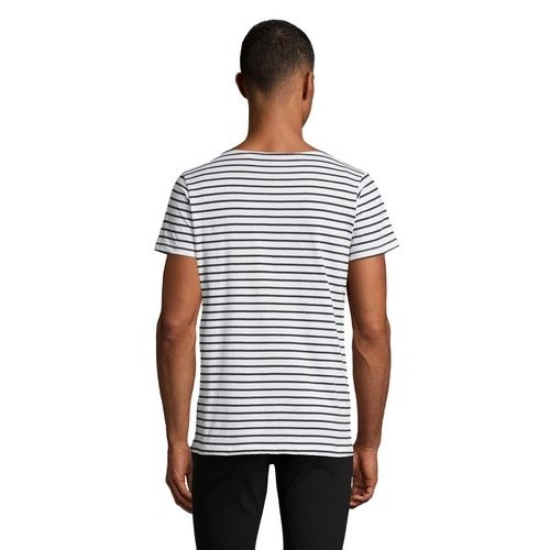 CAMISETA MANGA CORTA HOMBRE CUELLO REDONDO A RAYAS SOL'S MILES MEN REF S01398