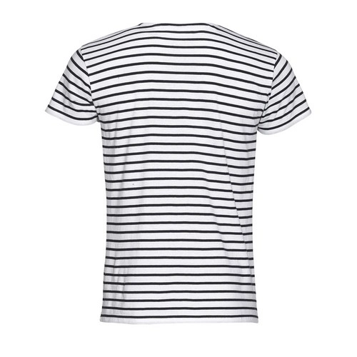 CAMISETA MANGA CORTA HOMBRE CUELLO REDONDO A RAYAS SOL'S MILES MEN REF S01398