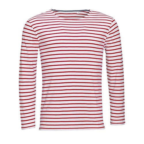 CAMISETA HOMBRE MANGA LARGA A RAYAS SOL'S MARINE MEN REF S01402