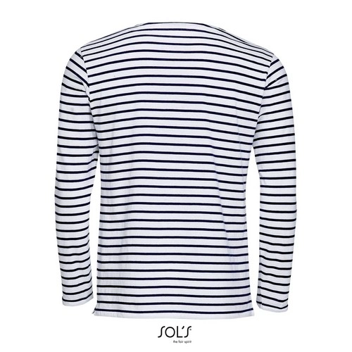 CAMISETA HOMBRE MANGA LARGA A RAYAS SOL'S MARINE MEN REF S01402