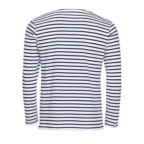 CAMISETA HOMBRE MANGA LARGA A RAYAS SOL'S MARINE MEN REF S01402