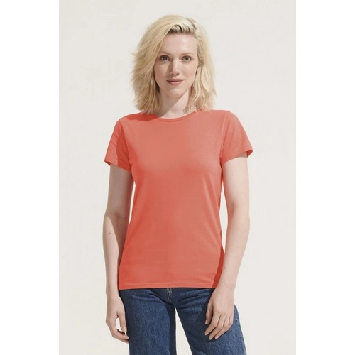 CAMISETA MANGA CORTA MUJER AJUSTADA DE PUNTO LISO Y CUELLO REDONDO SOL'S CRUSADER WOMEN REF S03581