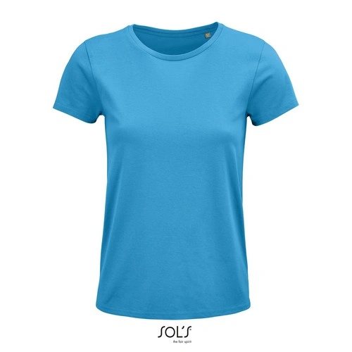 CAMISETA MANGA CORTA MUJER AJUSTADA DE PUNTO LISO Y CUELLO REDONDO SOL'S CRUSADER WOMEN REF S03581