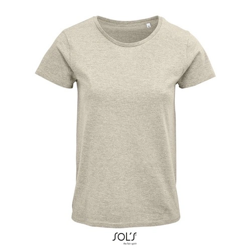 CAMISETA MANGA CORTA MUJER AJUSTADA DE PUNTO LISO Y CUELLO REDONDO SOL'S CRUSADER WOMEN REF S03581