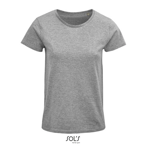 CAMISETA MANGA CORTA MUJER AJUSTADA DE PUNTO LISO Y CUELLO REDONDO SOL'S CRUSADER WOMEN REF S03581