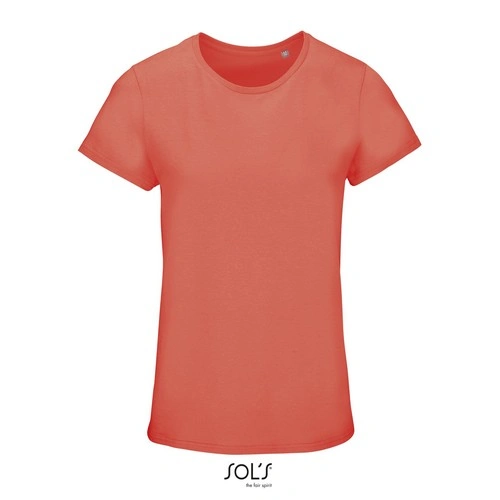 CAMISETA MANGA CORTA MUJER AJUSTADA DE PUNTO LISO Y CUELLO REDONDO SOL'S CRUSADER WOMEN REF S03581