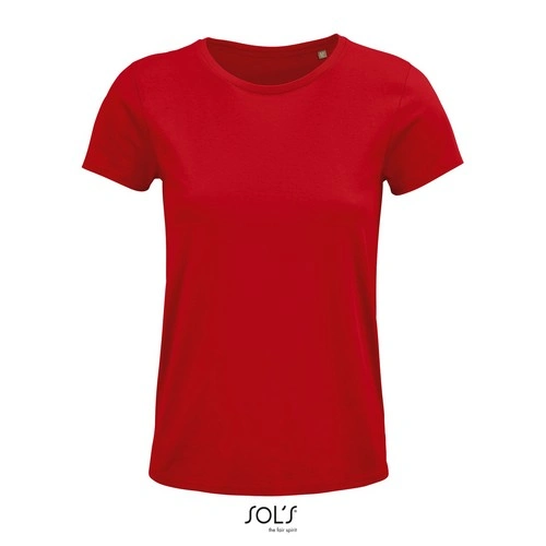 CAMISETA MANGA CORTA MUJER AJUSTADA DE PUNTO LISO Y CUELLO REDONDO SOL'S CRUSADER WOMEN REF S03581