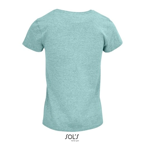 CAMISETA MANGA CORTA MUJER AJUSTADA DE PUNTO LISO Y CUELLO REDONDO SOL'S CRUSADER WOMEN REF S03581
