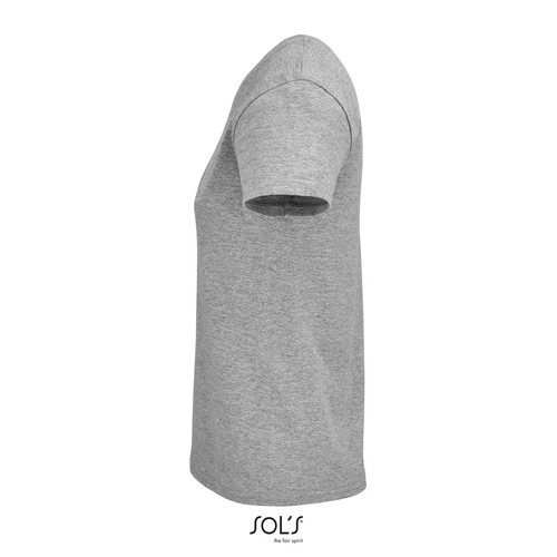 CAMISETA MANGA CORTA MUJER AJUSTADA DE PUNTO LISO Y CUELLO REDONDO SOL'S CRUSADER WOMEN REF S03581