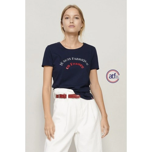 CAMISETA MANGA CORTA MUJER CUELLO REDONDO MADE IN FRANCE ATF LOLA REF S03273