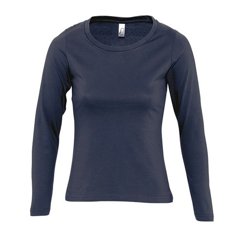 CAMISETA MUJER MANGA LARGA CON CUELLO REDONDO SOL'S MAJESTIC REF S11425