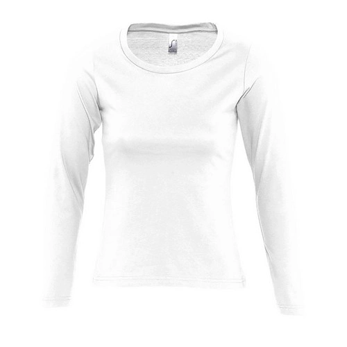 CAMISETA MUJER MANGA LARGA CON CUELLO REDONDO SOL'S MAJESTIC REF S11425