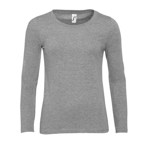 CAMISETA MUJER MANGA LARGA CON CUELLO REDONDO SOL'S MAJESTIC REF S11425