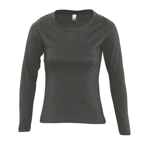 CAMISETA MUJER MANGA LARGA CON CUELLO REDONDO SOL'S MAJESTIC REF S11425