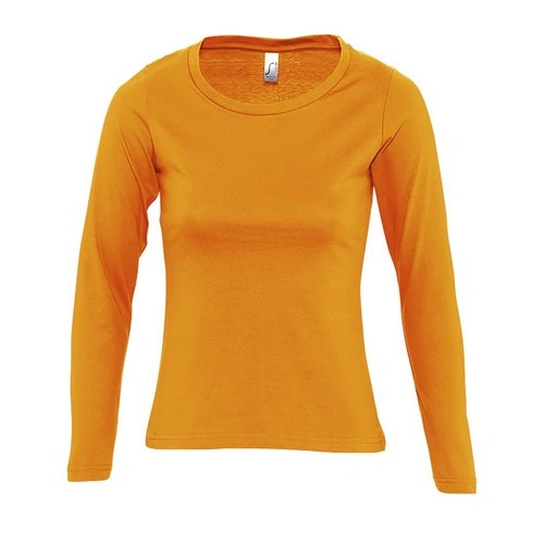 CAMISETA MUJER MANGA LARGA CON CUELLO REDONDO SOL'S MAJESTIC REF S11425