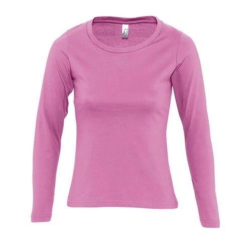 CAMISETA MUJER MANGA LARGA CON CUELLO REDONDO SOL'S MAJESTIC REF S11425