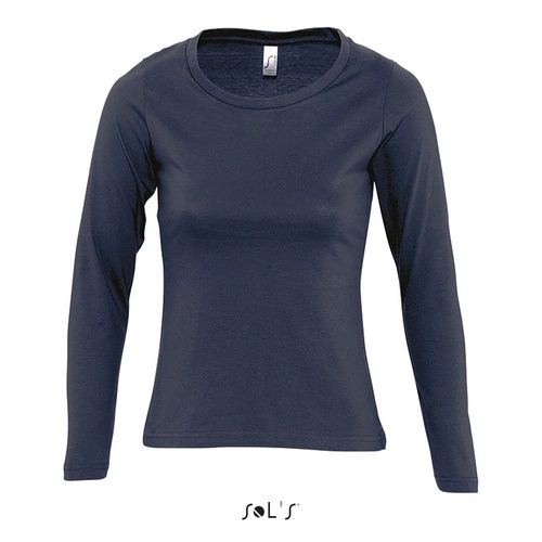 CAMISETA MUJER MANGA LARGA CON CUELLO REDONDO SOL'S MAJESTIC REF S11425