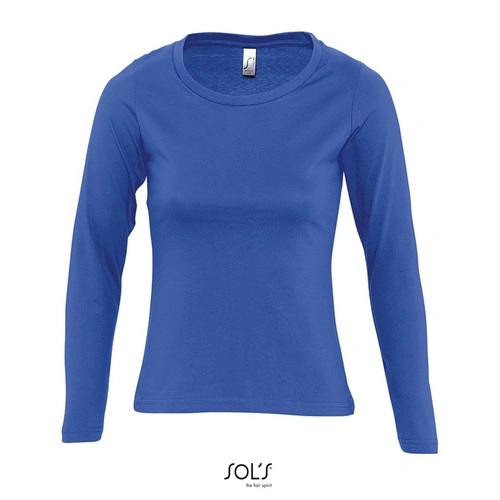 CAMISETA MUJER MANGA LARGA CON CUELLO REDONDO SOL'S MAJESTIC REF S11425