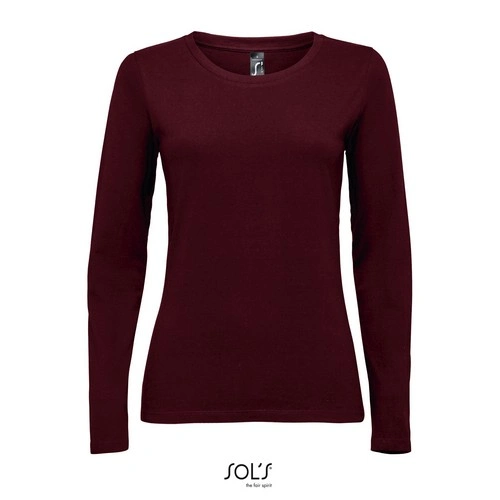 CAMISETA MUJER MANGA LARGA CON CUELLO REDONDO SOL'S MAJESTIC REF S11425
