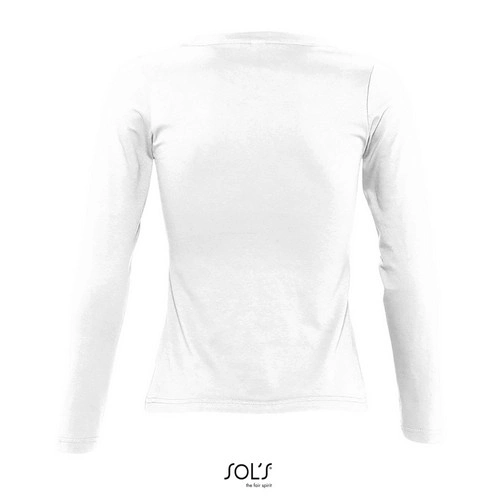CAMISETA MUJER MANGA LARGA CON CUELLO REDONDO SOL'S MAJESTIC REF S11425