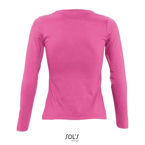 CAMISETA MUJER MANGA LARGA CON CUELLO REDONDO SOL'S MAJESTIC REF S11425