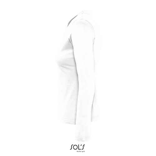 CAMISETA MUJER MANGA LARGA CON CUELLO REDONDO SOL'S MAJESTIC REF S11425