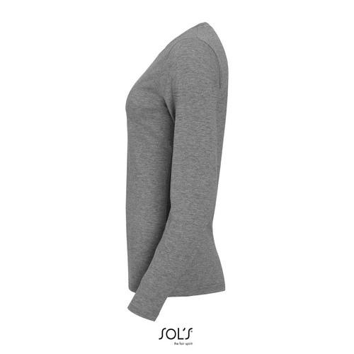 CAMISETA MUJER MANGA LARGA CON CUELLO REDONDO SOL'S MAJESTIC REF S11425